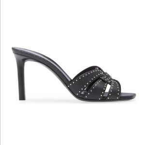 Saint Laurent
Tribute Studded Leather Stiletto Sandals
